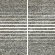 Мозаика Italon Magma Fog Mosaico Strip керамогранит 30х30 см матовая серый 610110001365