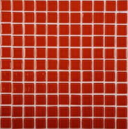 Мозаика JP-403 стекло 30х30 см глянцевая чип 25х25 мм, красный