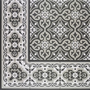 Керамогранит Normandy Cenefa Black 20x20 Mainzu матовый напольная плитка УТ-00049086