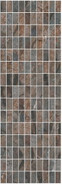 Декор MM12143 Театро Коричневый Мозаичный 25x75 Kerama Marazzi глянцевый керамический