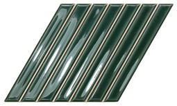 Настенная плитка Spike Bars B Royal Green 15х25.9 Wow глянцевая керамическая 135025