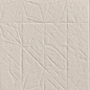 Керамогранит Folded Bianco 60х60 Mutina матовый, рельефный (рустикальный) напольная плитка REFO01 01
