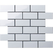 Мозаика Керамическая Brick White Glossy (A1001G) 288х294х6