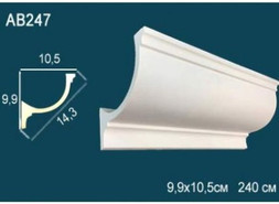 Перфект Карниз потолочный гладкий AB247