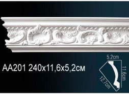 Перфект Карниз потолочный с рисунком AA201F
