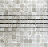 Мозаика PIX 330 Tundra Grey, мрамор 30.5х30.5 см Pixmosaic полированная чип 23х23 мм, серый