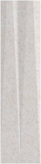 Настенная плитка Stripes Transition White Stone 7,5x30 матовая керамическая