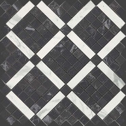 Мозаика Marvel Noir Mix Diagonal Mosaic керамика 30.5x30.5 см глянцевая, серый