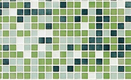 Мозаика Verde - часть 5 2.5x2.5 стекло 31.3х49.5