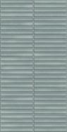 Керамогранит Deco Lingot Aqua 32x62.5 Gayafores глянцевый, рельефный (рустикальный) настенный 00000040795