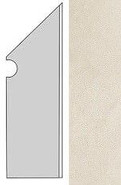 Плинтус Kone White Battiscopa Sag.Dx. AUO3 7,2x30 шт керамогранит