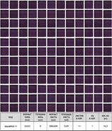 Мозаика Aquarius-11 стекло 30х30 см прозрачная чип 23х23 мм, фиолетовый