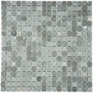 Мозаика Marble Mosaic Cinderella Stone Mat камень 30.5х30.5 см матовая чип 15х15 мм, серый, темно-серый