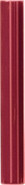 Бордюр Sigaro Lampone 2.5x20 Petracer`s Grand Elegance Rubino глянцевый керамический SI14
