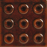 Настенная плитка Acrux Garnet 10х10 APE Ceramica Genuine глянцевая, рельефная (структурированная) керамическая