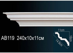 Перфект Карниз потолочный гладкий AB119