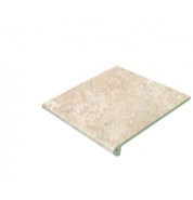 Ступень фронтальная Petra Anti-Slip Round. Beige 30x33 керамогранит антискользящая (grip), матовая Gres de Aragon 00000040528