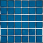 Мозаика PW4848-08 керамика 30.6х30.6 см глянцевая чип 48х48 мм, синий