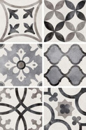 Керамогранит Classic Mix Grey 20x20 универсальный глазурованный, матовый