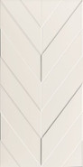 Настенная плитка Chevron White Matt Rett 40х80 матовая керамическая