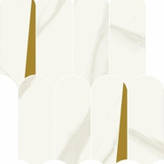 Мозаика Метрополис Калакатта Элегант керамогранит 32.5х36.1 см матовая, белый, серый 600110000948