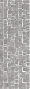 Настенная плитка TWU12LRT27R рельефная Laurent 246х740х9,8 Almaceramica матовая керамическая