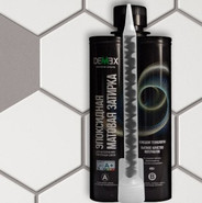 Эпоксидная двухкомпонентная затирка для плиточных швов Demex, матовая, французский серый DME-308