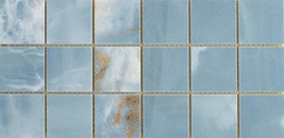 Мозаика Mk.BluAqLp1530 15х30 керамогранит лаппатированная, голубой