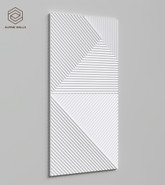 Стеновая декоративная панель Geometrium ECOGR0209W Alpine Walls под покраску 1200х600х25 мм