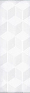 Декор 1664-0184 Парижанка Гексагон белый керамический