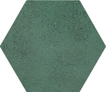 Настенная плитка W- Burano Green Hex-11x12,5 матовая керамическая