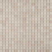Мозаика SBW9154M камень 30x30 см матовая чип 15x15 мм, бежевый