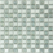 Мозаика S-823 стекло 29.8х29.8 см глянцевая чип 23х23 мм, серый