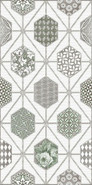 Декор Azori Devore Light Geometria 31,5х63, матовая керамический