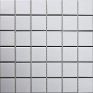 Мозаика Manila White 306х306 керамогранит матовая чип 48х48 мм, белый