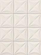 Настенная плитка 4D Flower White 20х20 керамическая