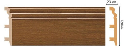Плинтус напольный D233-85 ДМ Decomaster (120х23х2400 мм) 