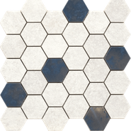 Мозаика D.Grunge White Hexa/As/28,3x29,4/C керамогранитная