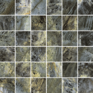 Мозаика Stellaris Madagascar Dark Mosaico керамогранит 30х30 см Italon матовая, зеленый, серый, черный 610110001143
