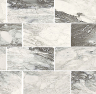 Мозаика Etoile Renoir Glo 6 mm Mur 7,5x15 (761813) керамогранит 30х30 см полированная, серый