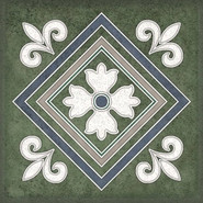 Декор Smalto Decor 2 Verde 15х15 Керлайф матовый керамический 924214