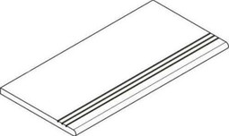 Ступень фронтальная Avantgarde Black Gradino Round Grip 30x120 керамогранит антискользящая (grip) Italon x2 620040000189