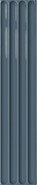 Настенная плитка Plinto In Blue Gloss 10.7х54.2 DNA Tiles глянцевая, рельефная (структурированная) керамическая 78803283