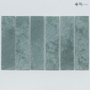 Мозаика NSmosaic R-366 керамика матовая 19.8х30.6 см чип 48х195 мм, бирюзовый