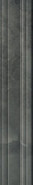 Бордюр BLF004R Багет Джардини Серый Темный 7.3х40 Kerama Marazzi глянцевый керамический