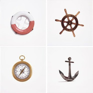 Декор Marine Mix Blanco 20х20 керамический