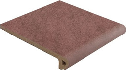 Ступень фронтальная Peldaño Redondo 33 Capri Rojo 33x33 матовая
