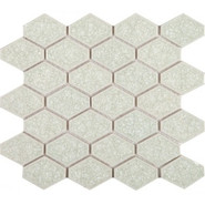 Мозаика Rombo Crema керамика 25х22.9 см глянцевая чип 58x45 мм, бежевый