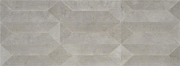 Настенная плитка Talo grey br rect. Shapes Keratile 33.3x90 глянцевая, рельефная (структурированная) керамическая