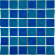 Мозаика PW4848-17 керамика 30.6х30.6 см глянцевая чип 48х48 мм, синий